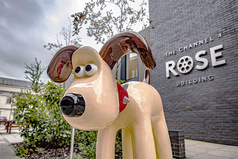 The Channel 4 Rose Building and Gromit