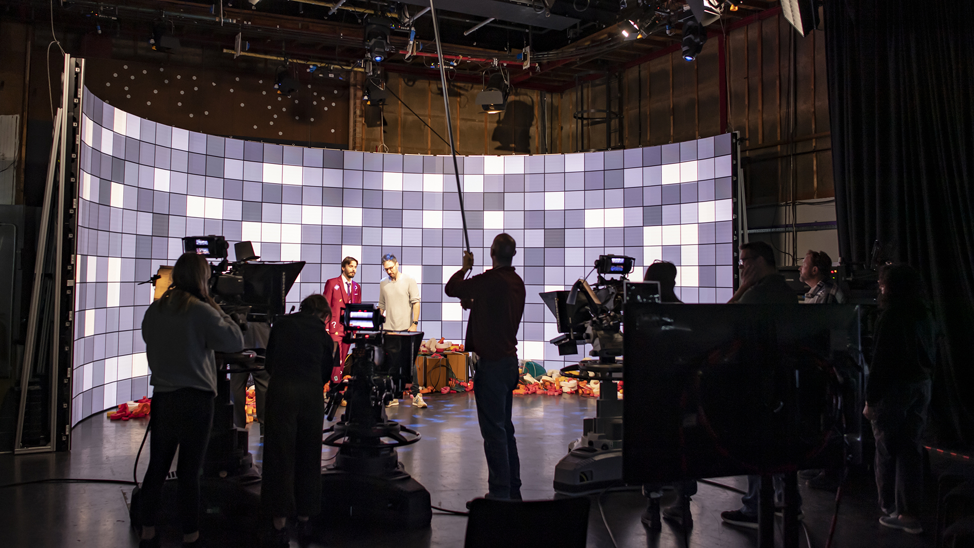 Television Entertainment shoot using an LED wall