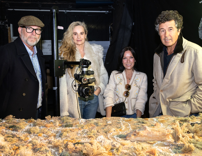 Stephane Connery, pictured far right, with family at NFTS