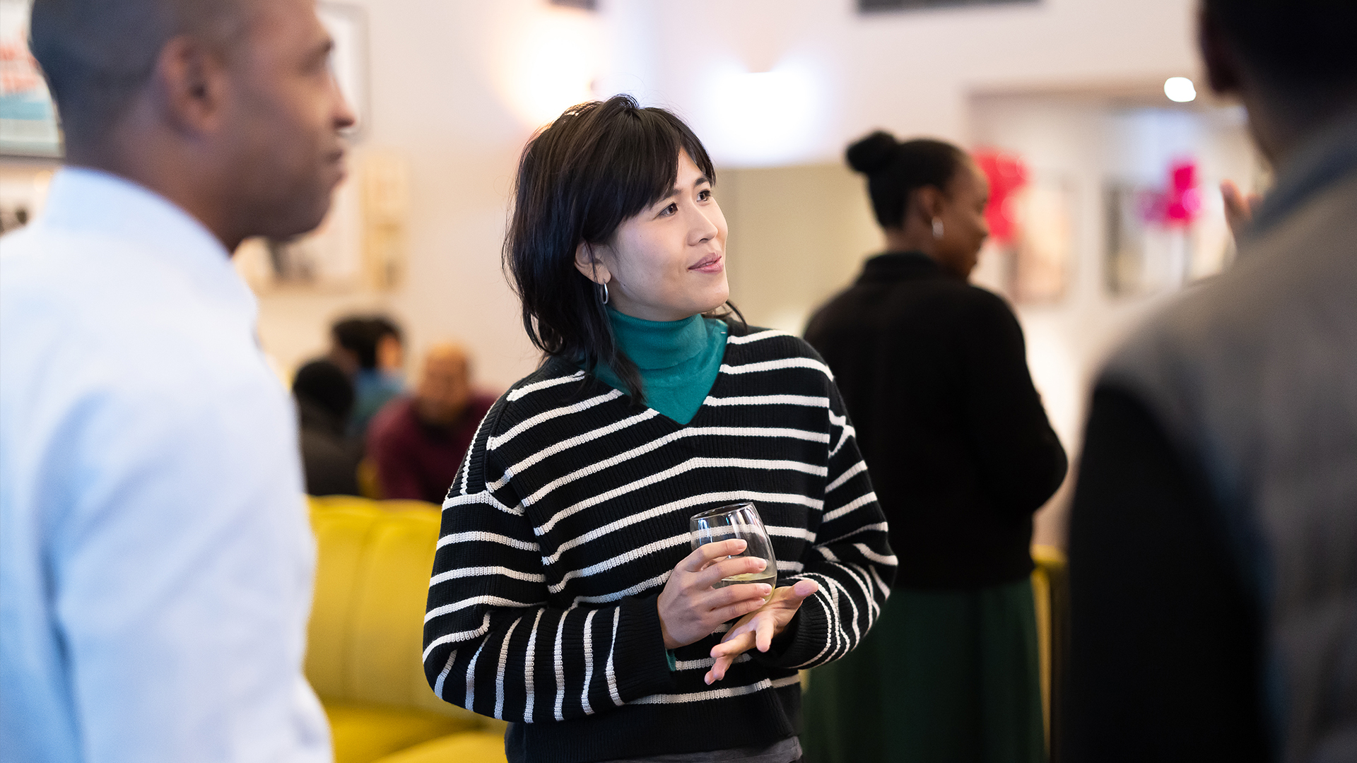 Black and Asian Mixer 2024 group chatting 