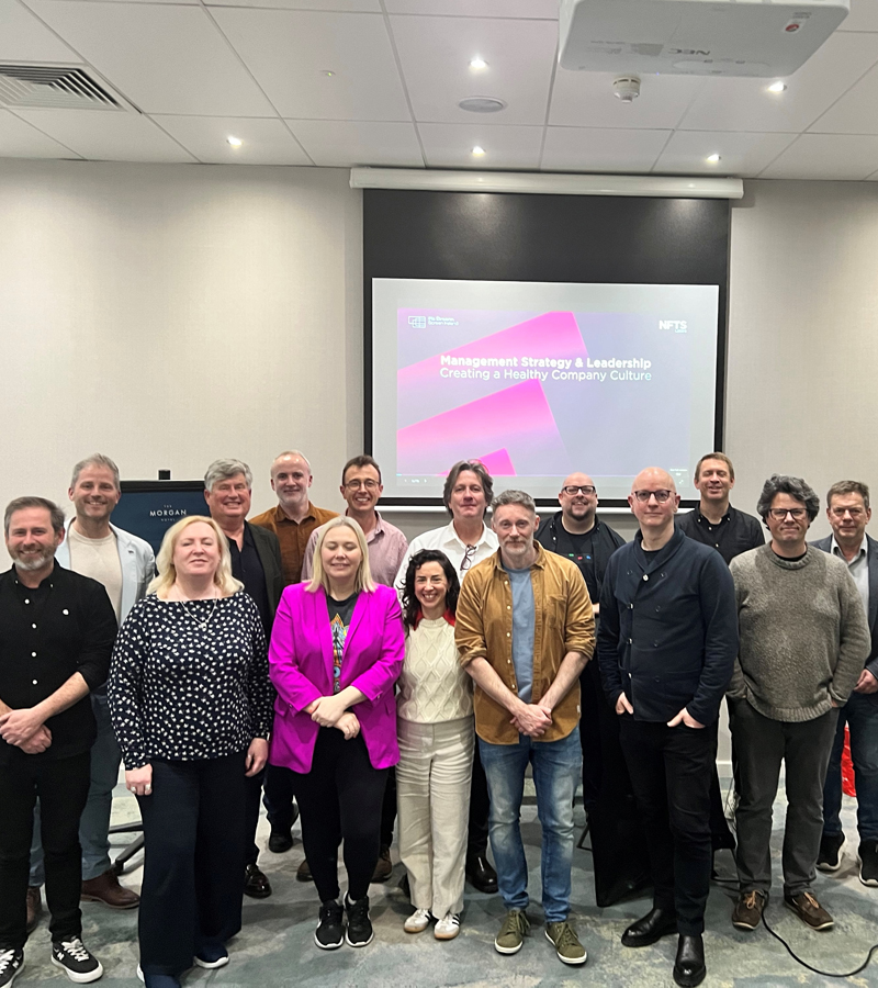 Screen Ireland short business course team (Christine pictured front, second from left)