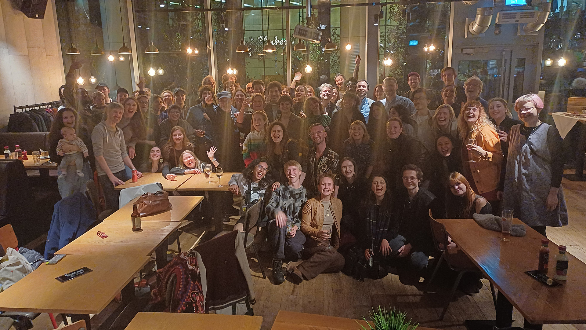 Group picture of graduates and staff