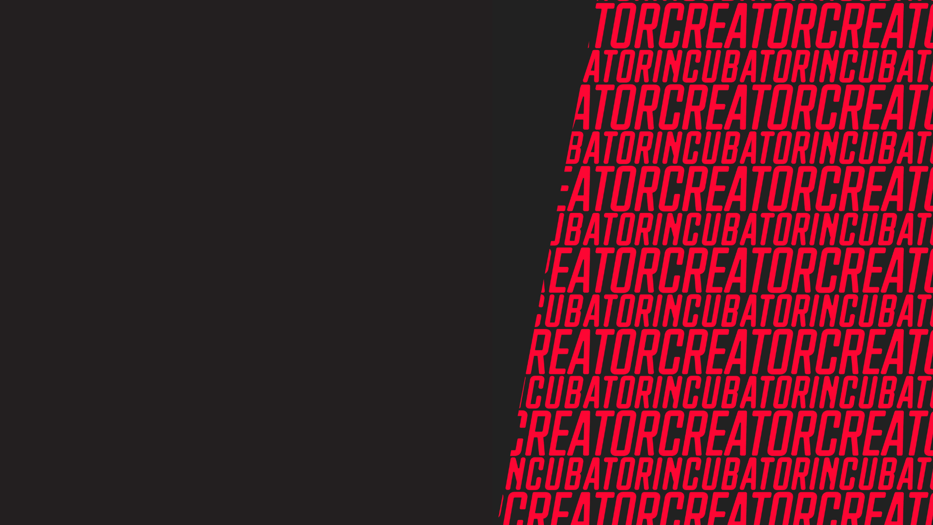 Creator Incubator website header