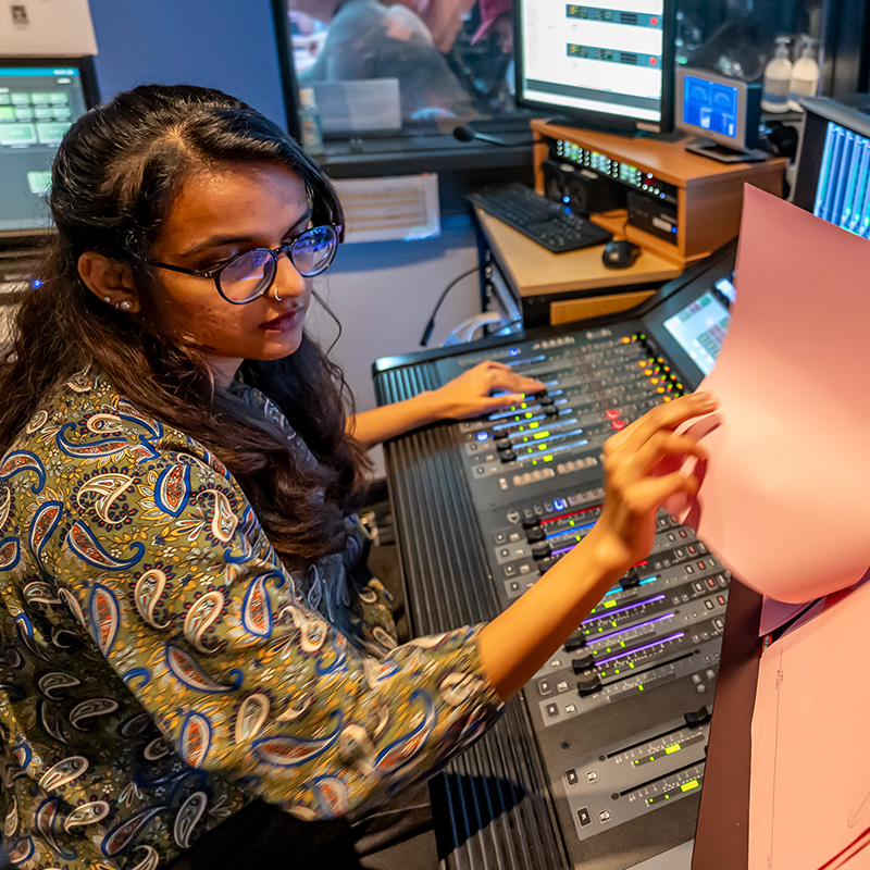 Joan in sound gallery