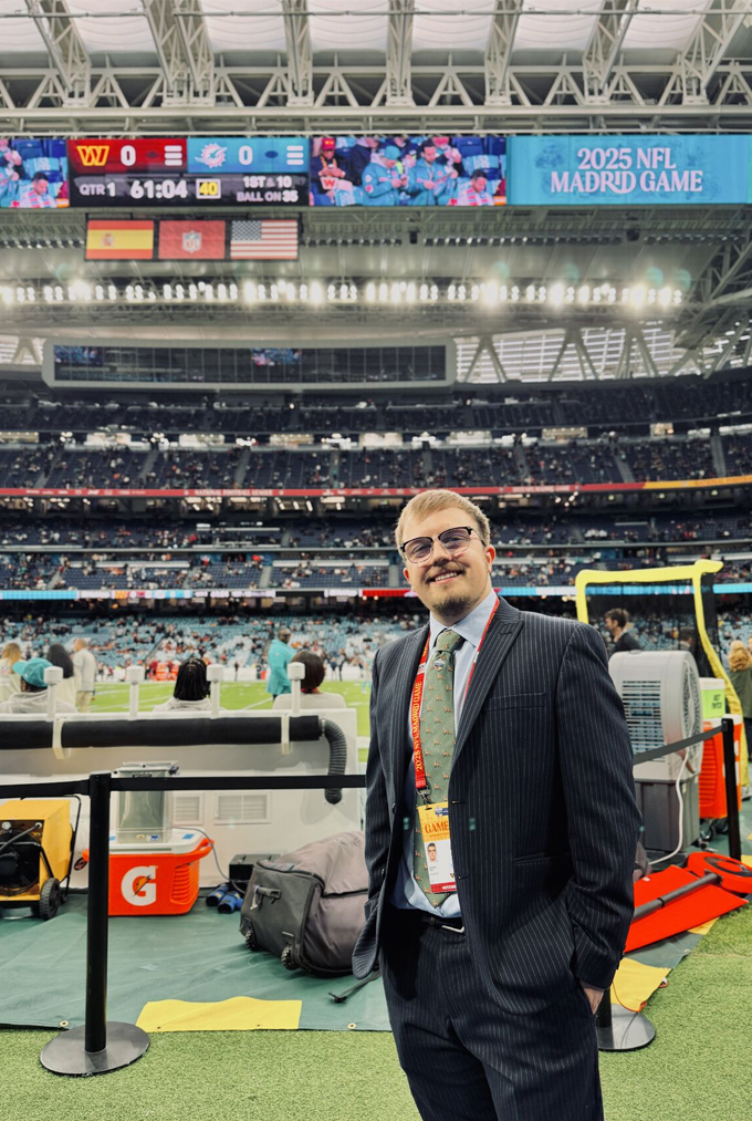 Freddie Finn at the NFL International Series