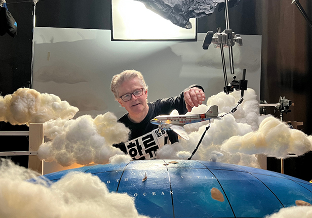 Head of Model Making John Lee working on model