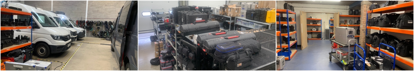 camera equipment in warehouses