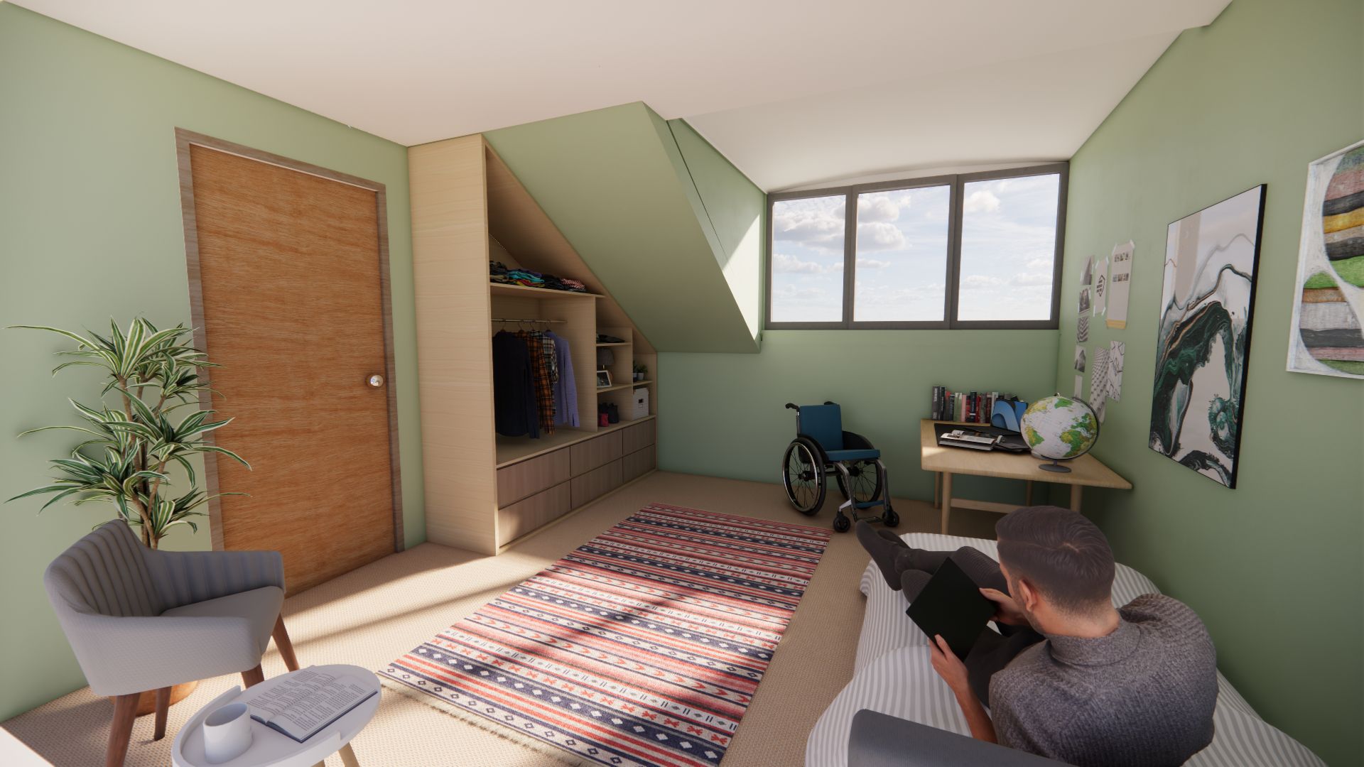 Bedroom Perspective (AI example)