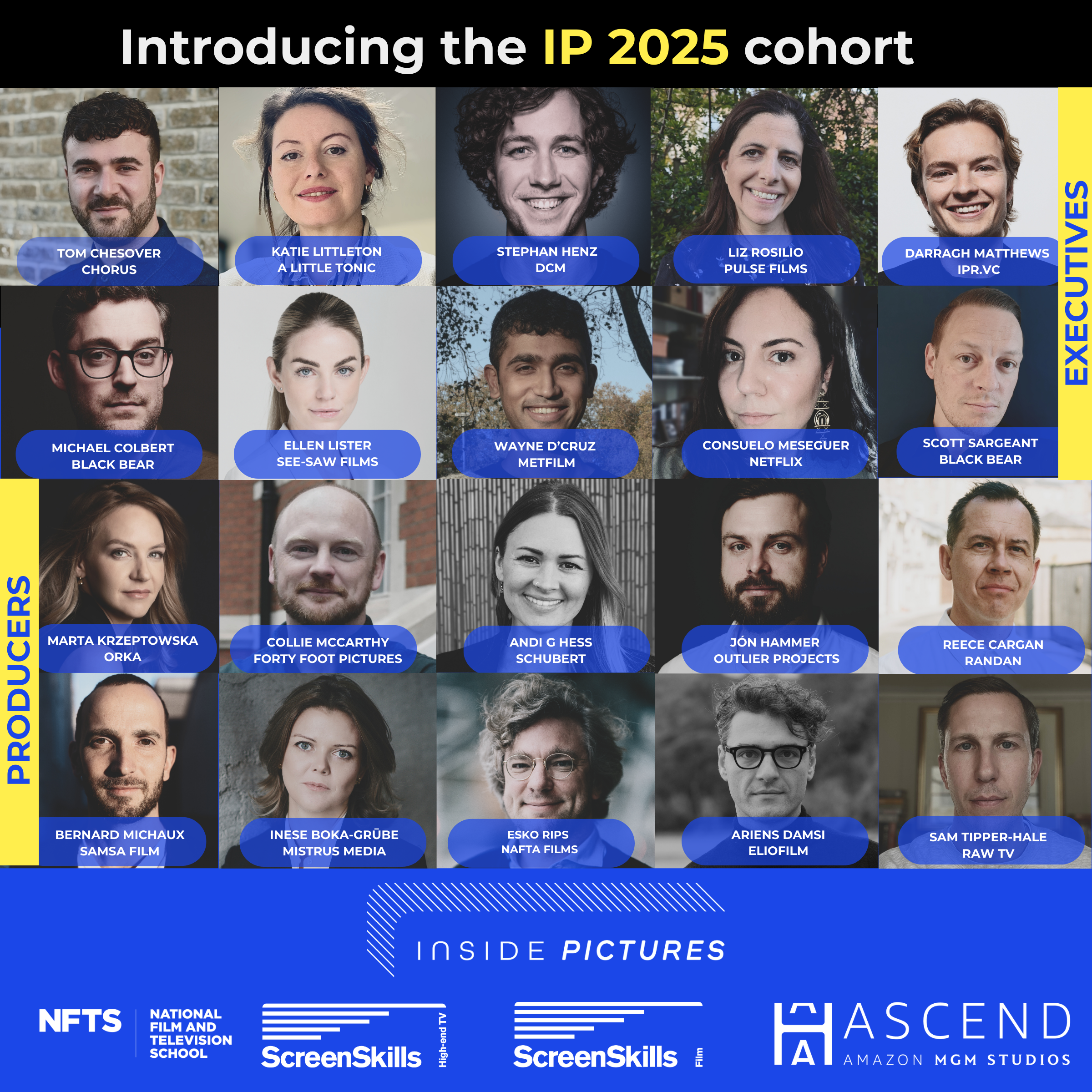 grid of headshots of the inside pictures 2025 cohort