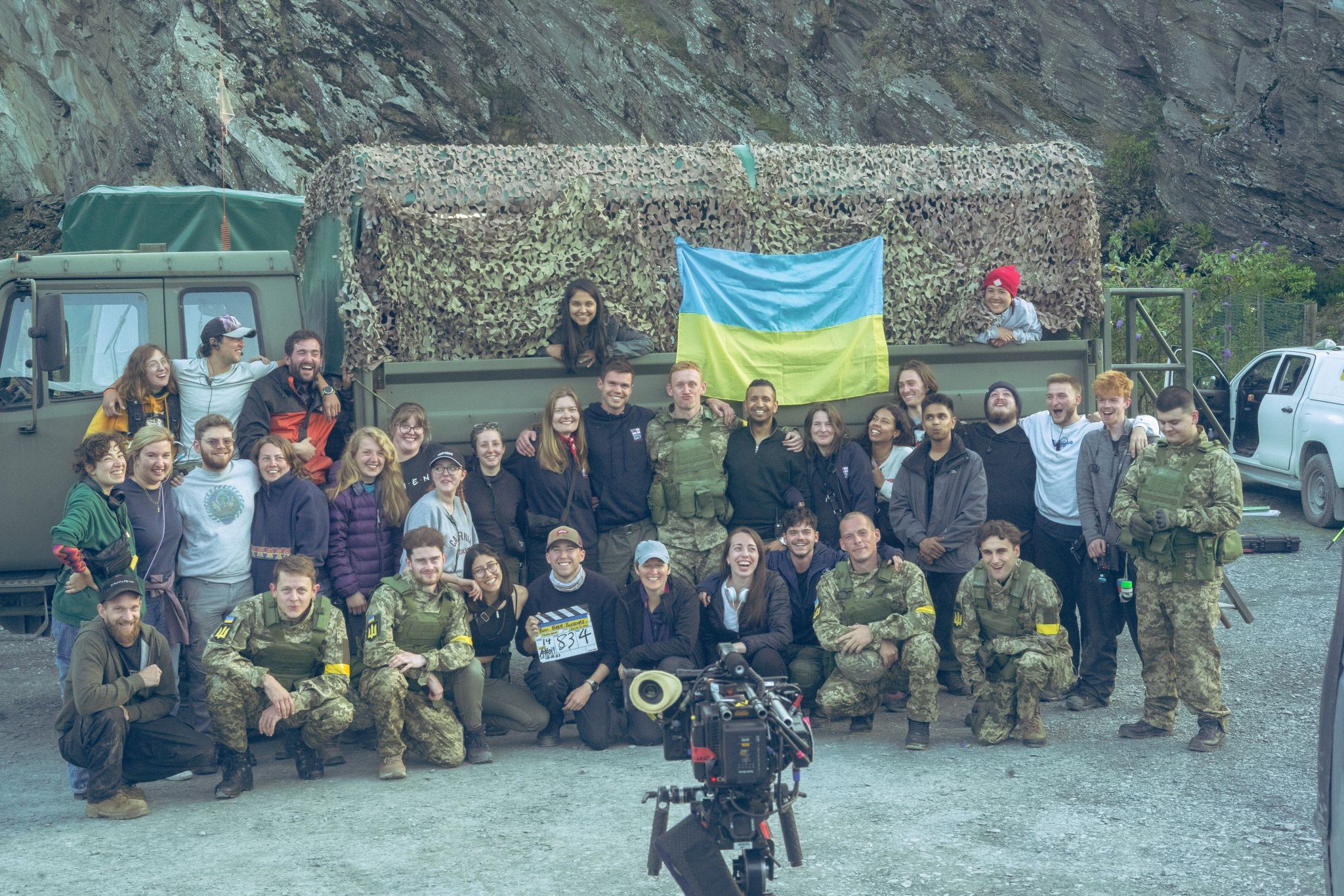 Ezgi on set for Oscar shortlisted 'Rock, Paper, Scissors'