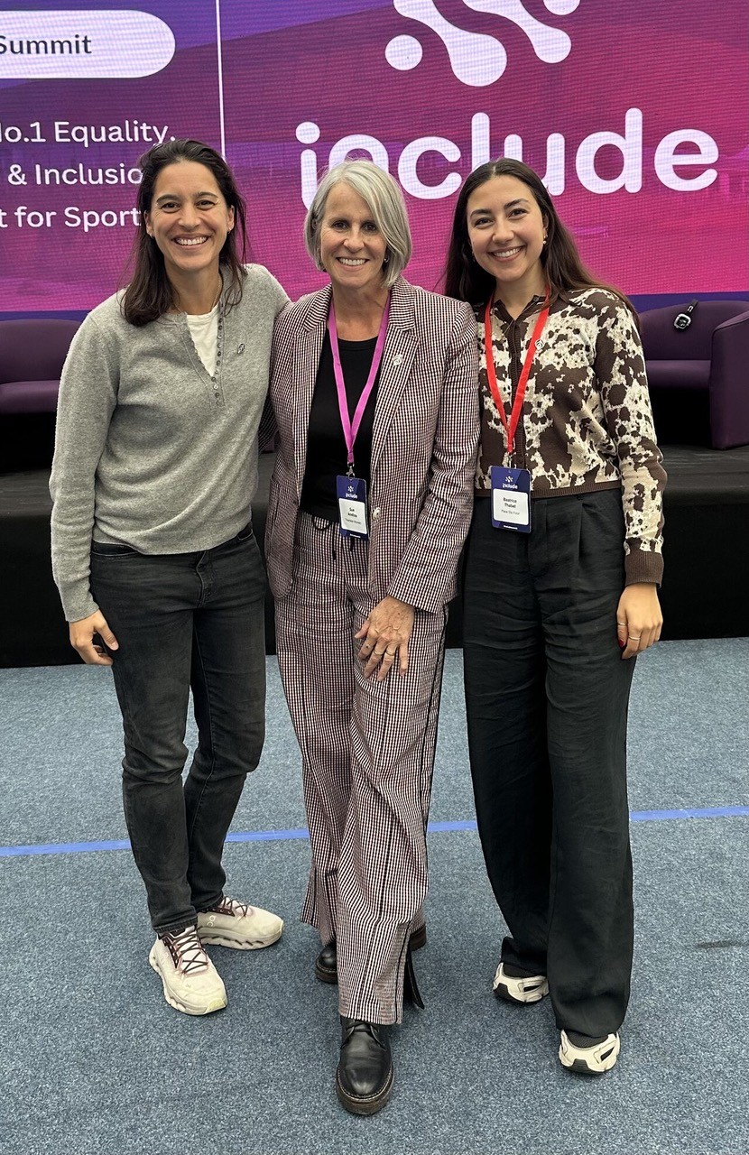 Pictured: Heloise Revel (Left) Sue Antiss, Founder of The Women’s Collective (Centre) and Beatrice Thabet who works for Pace Six Four and represents Chloe Chong (Right)