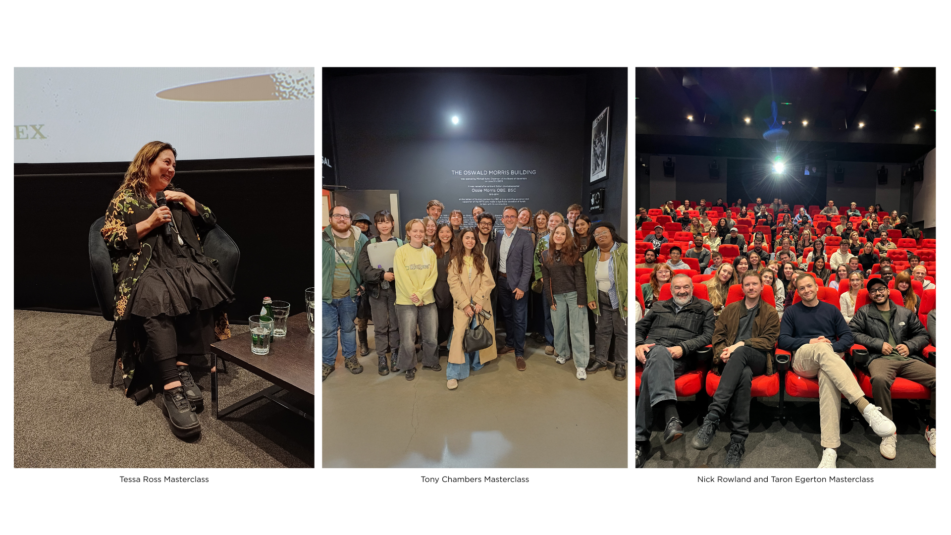 Tessa Ross, Tony Chambers, Nick Rowland and Taron Egerton