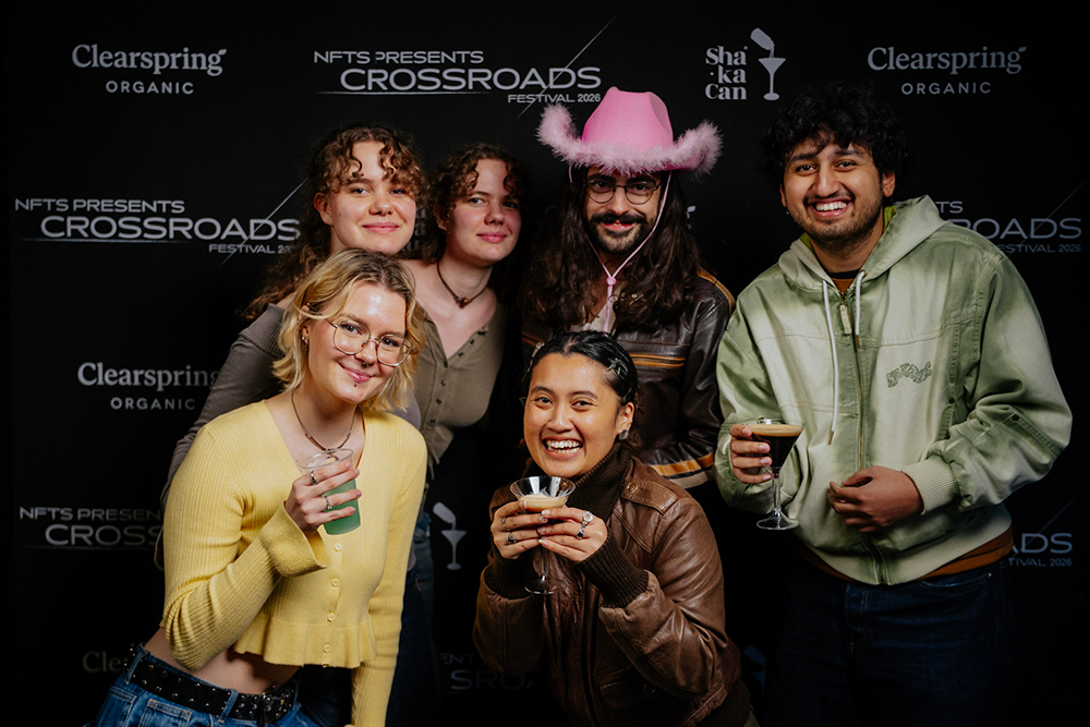 group of students smiling at camera