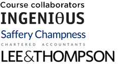 course collaborators Ingenious, Saffery Champness and Lee and Thompson