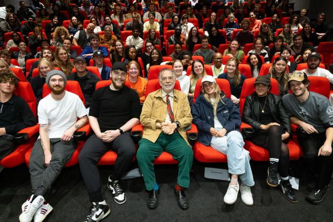 Francis Ford Coppola with NFTS students