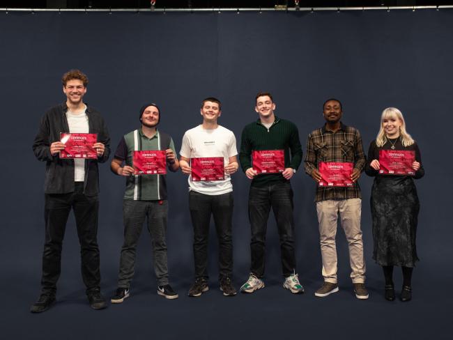 six participants of the SBTP holding certificates