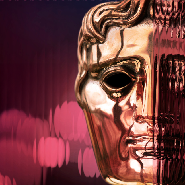 BAFTA logo pink background