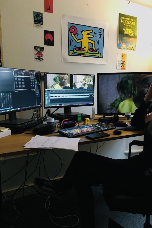 Editing a film