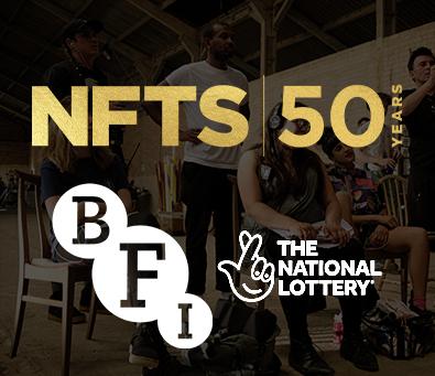 NFTS 50 years logo and BFI logo
