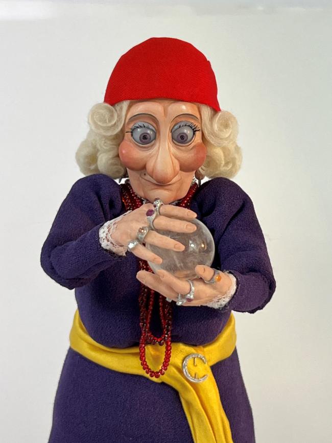 model of an old fortune teller