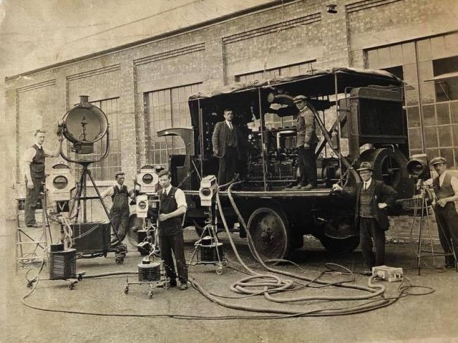 A film production at Beaconsfield Studios in the 1920s