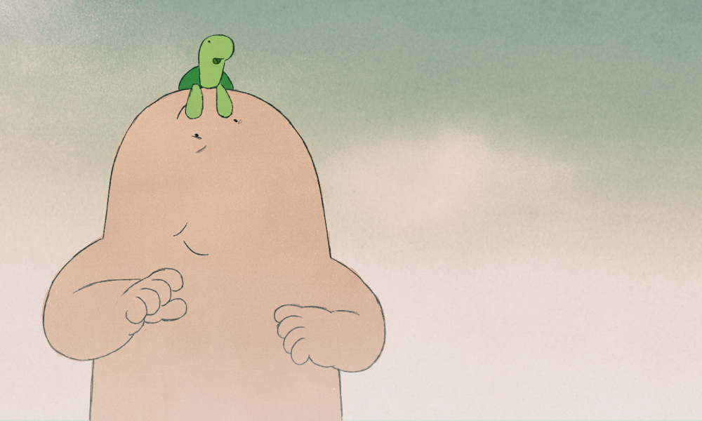 still from films showing drawn character