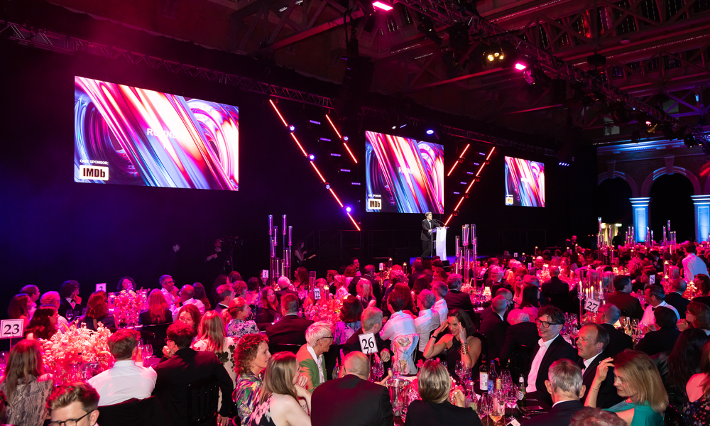 NFTS Gala guests sat at decorated tables in the grand Old Billingsgate