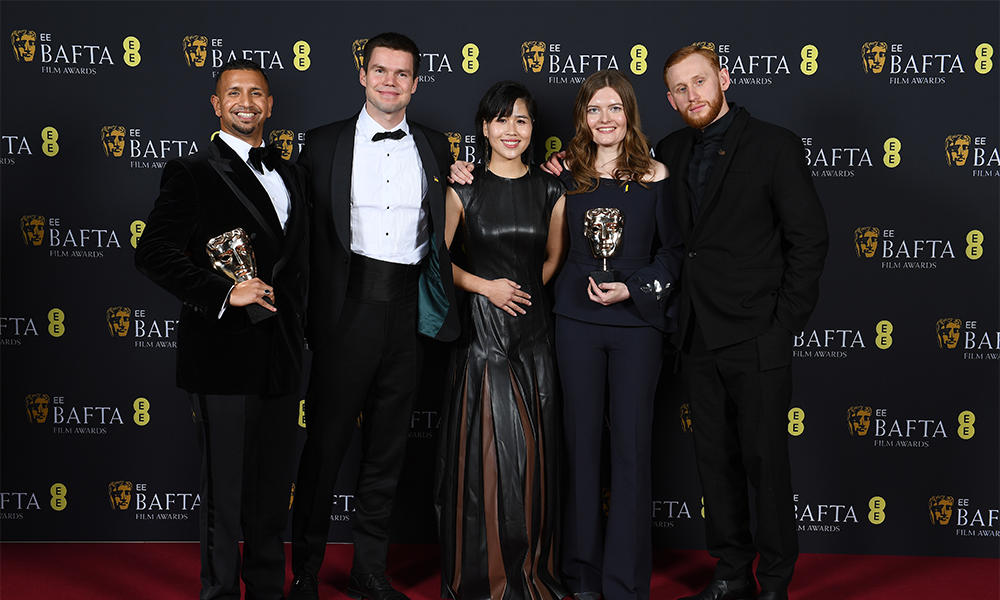 Rock, Paper, Scissors team at the BAFTAs