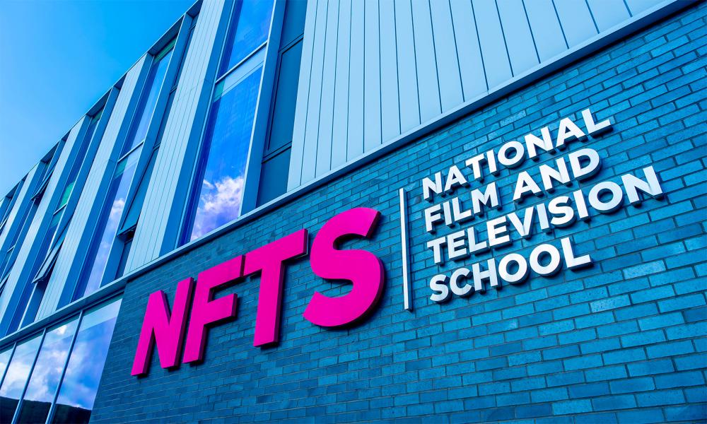 exterior of NFTS with logo signage