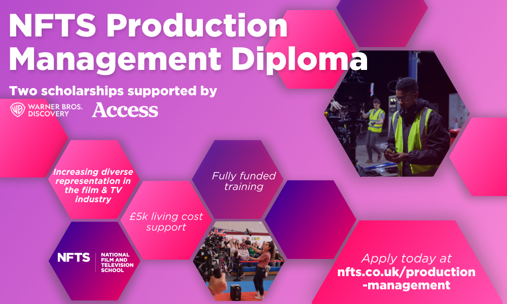 NFTS Production Management Diploma graphic highlighting content of article