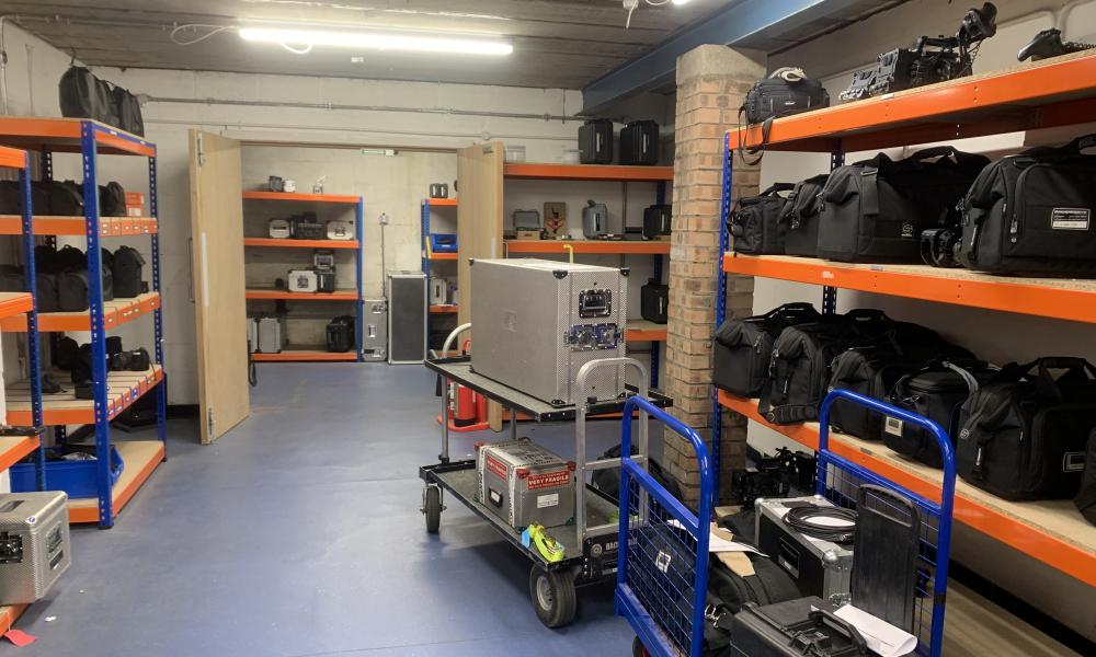 Camera equimpment in warehouse